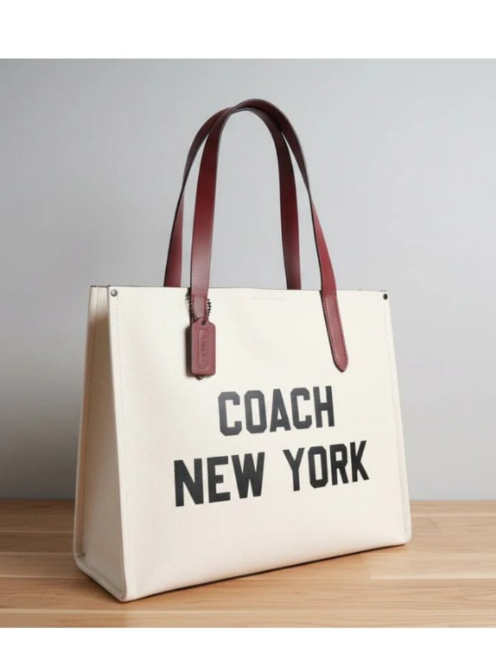 Coach Relay Tote CH765 Chalk White Pebbled Leather Large Carryall
